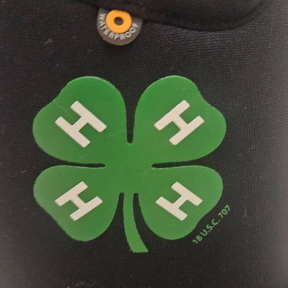 4-H Bogs Boots - Black - Youth Size 4 - 100% Waterproof - New In Box - Picture 6 of 9